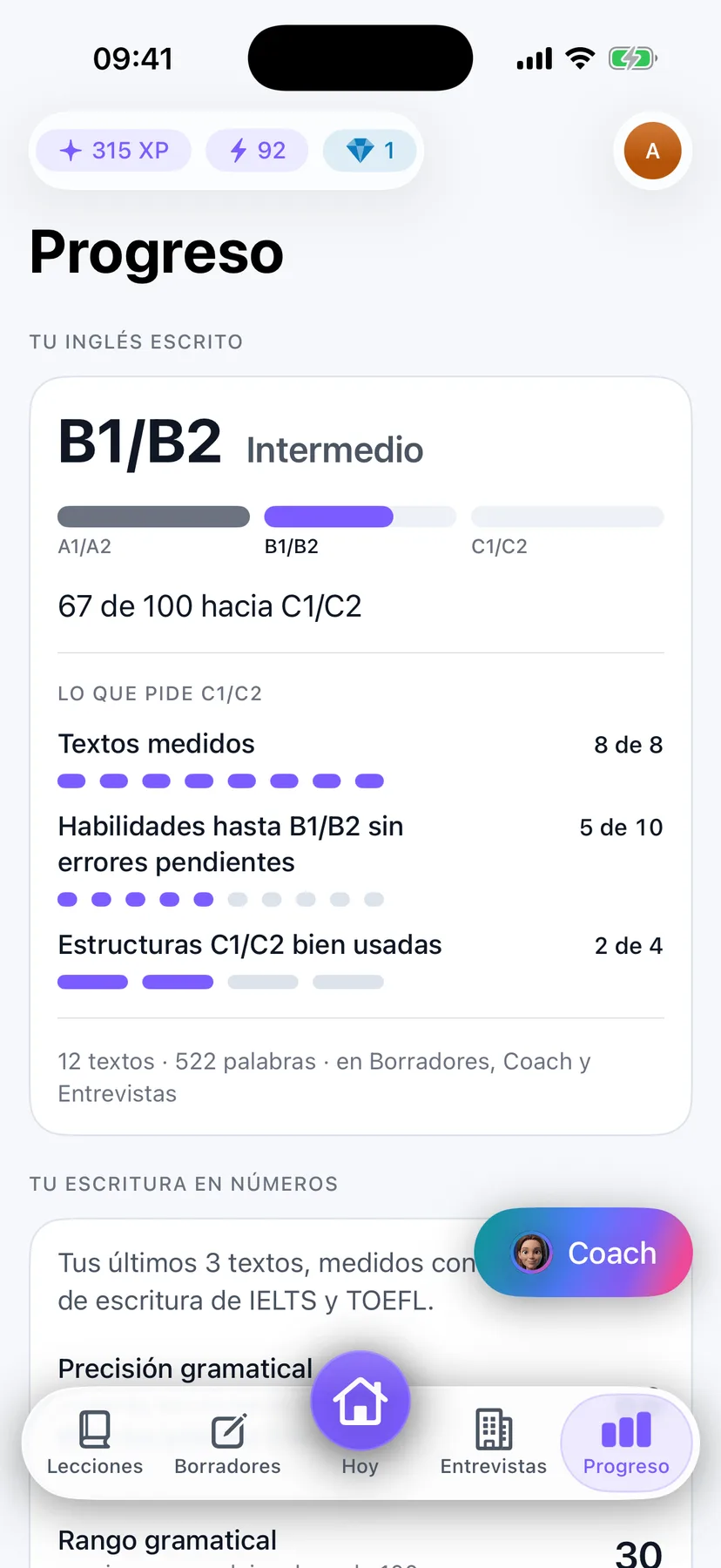 Tu inglés escrito: tu nivel y lo que falta para el siguiente